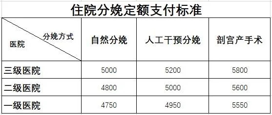 住院分娩定額支付標準 住院分娩定額支付標準