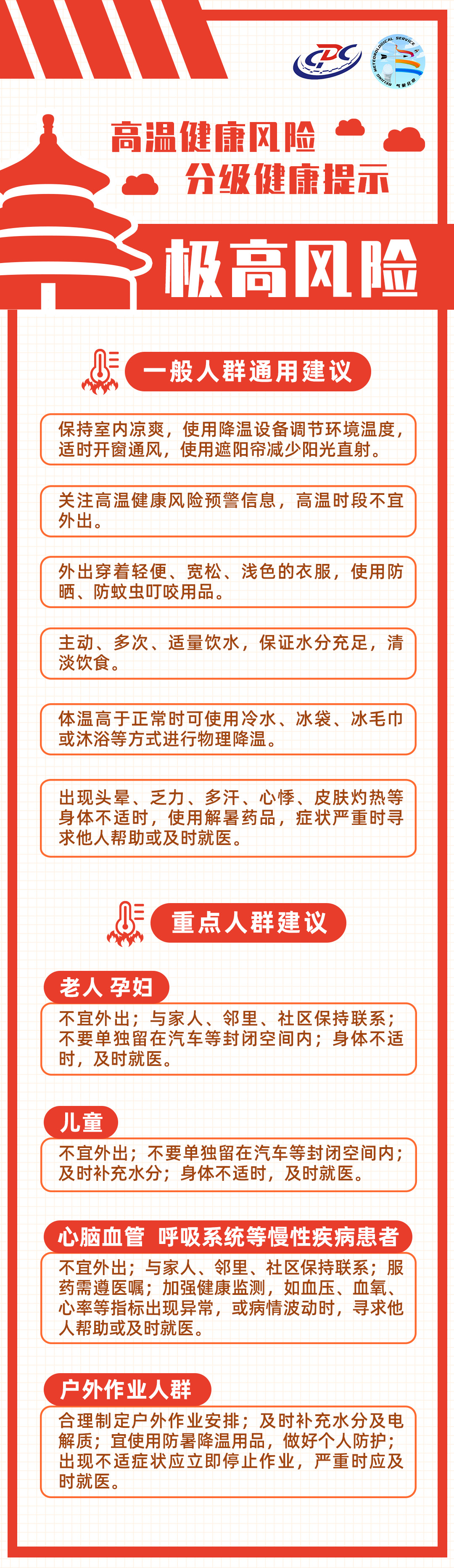 北京市疾病預防控製局與北京市氣象局首次聯合發布高溫健康風險預警