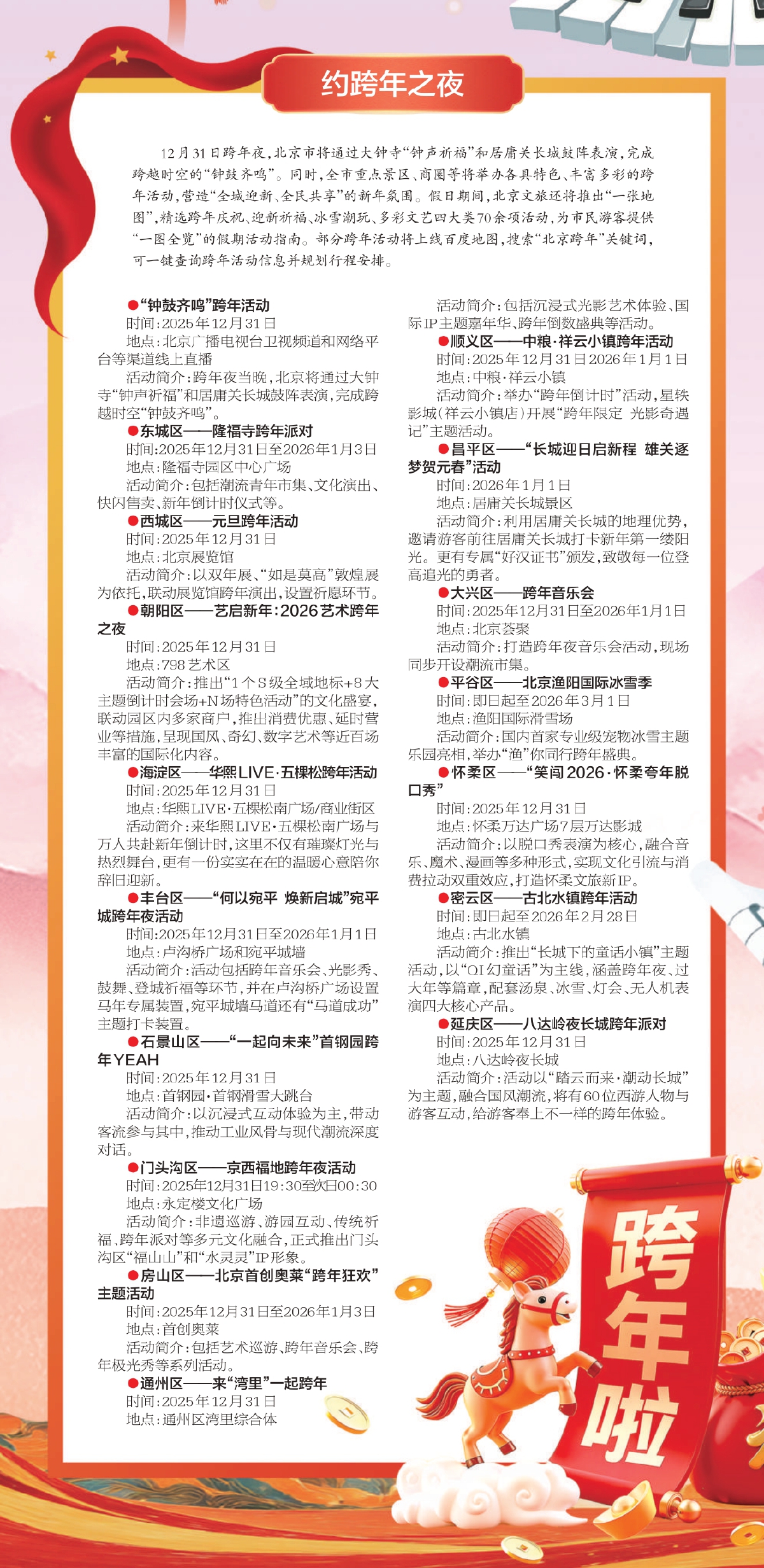 元氣跨年 京彩迎新 北京文旅活動“融”出新氣象 元氣跨年 京彩迎新 北京文旅活動“融”出新氣象