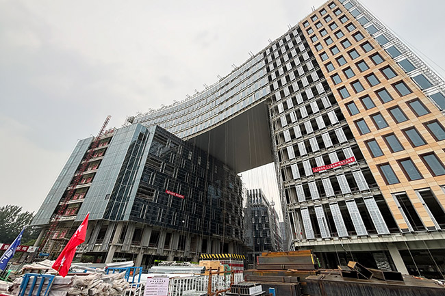 中關村東升科技園項目建設現場。
