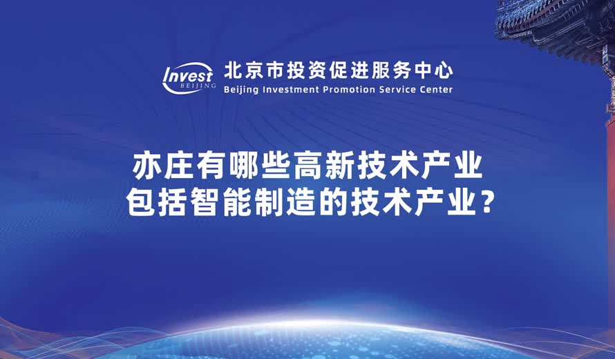 亦莊有哪些高新技術產業 包括智能製造的技術產業？
