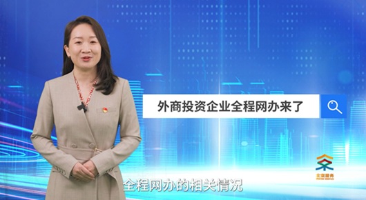 外商投資企業全程網辦來了