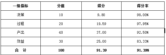 綜合評價得分情況表 綜合評價得分情況表