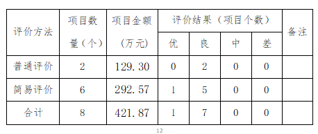 自評項目統計表 自評項目統計表