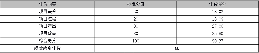 綜合評價情況及評價結論相關評分表 綜合評價情況及評價結論相關評分表