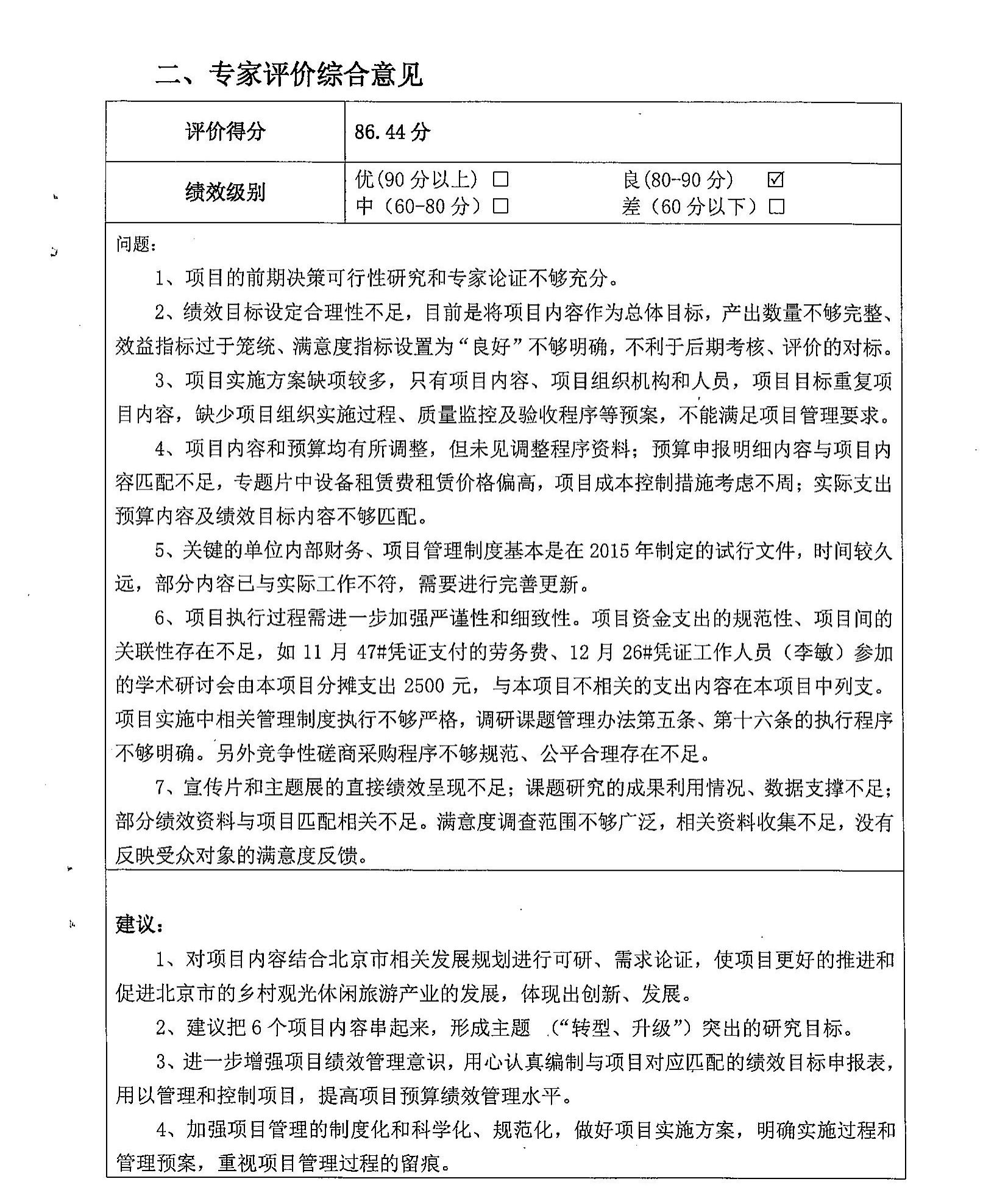 專家意見匯總書 專家意見匯總書