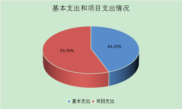 圖2:基本支出和項目支出情況 圖2:基本支出和項目支出情況