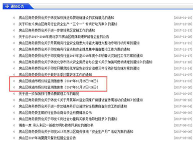 推進消費升級、產品質量提升工作信息公開。