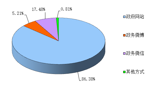 通過不同渠道和方式公開政府信息的情況