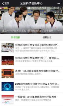 “全國科技創新中心”微信公眾號 “全國科技創新中心”微信公眾號