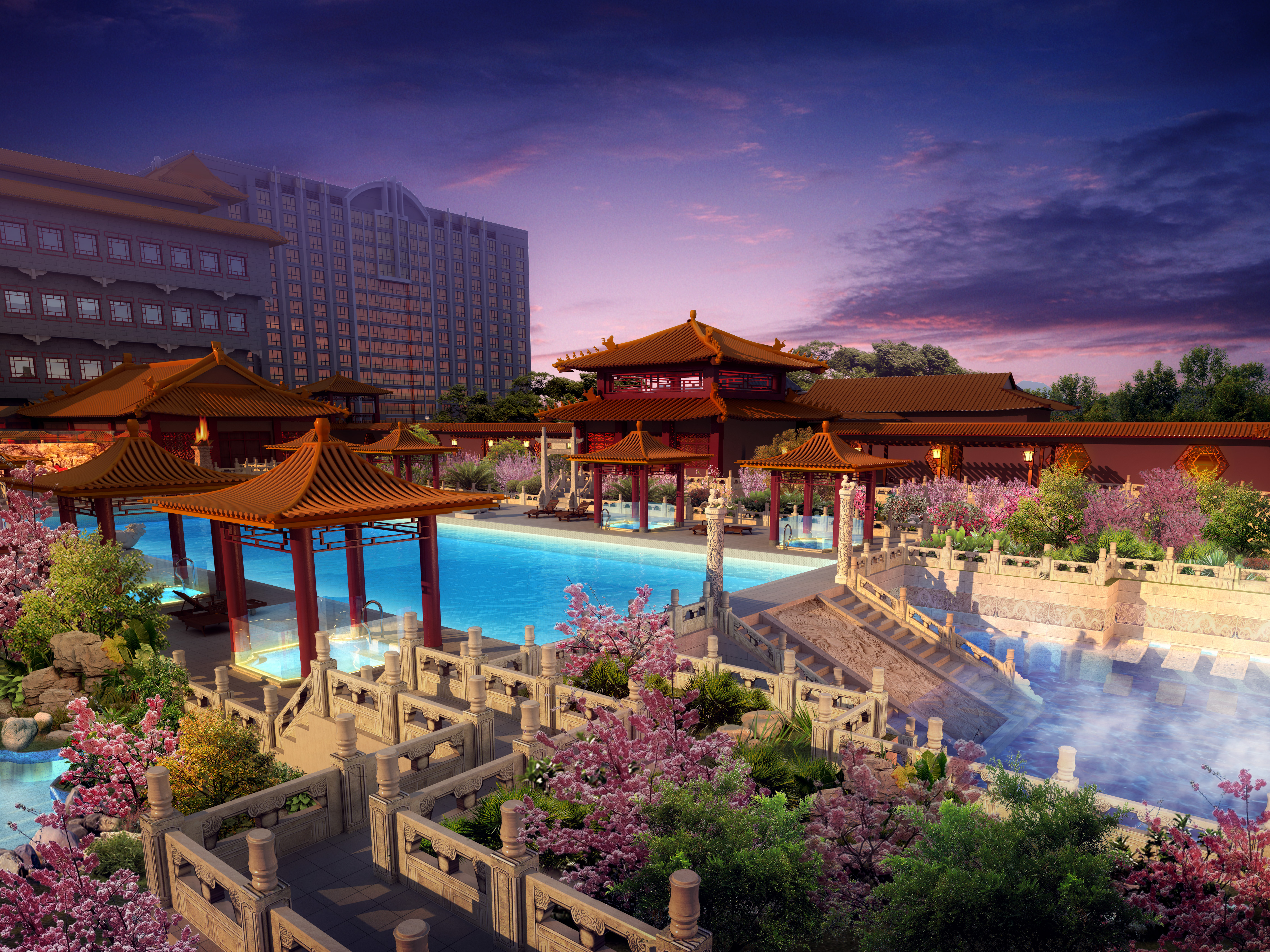 九華山莊核心區