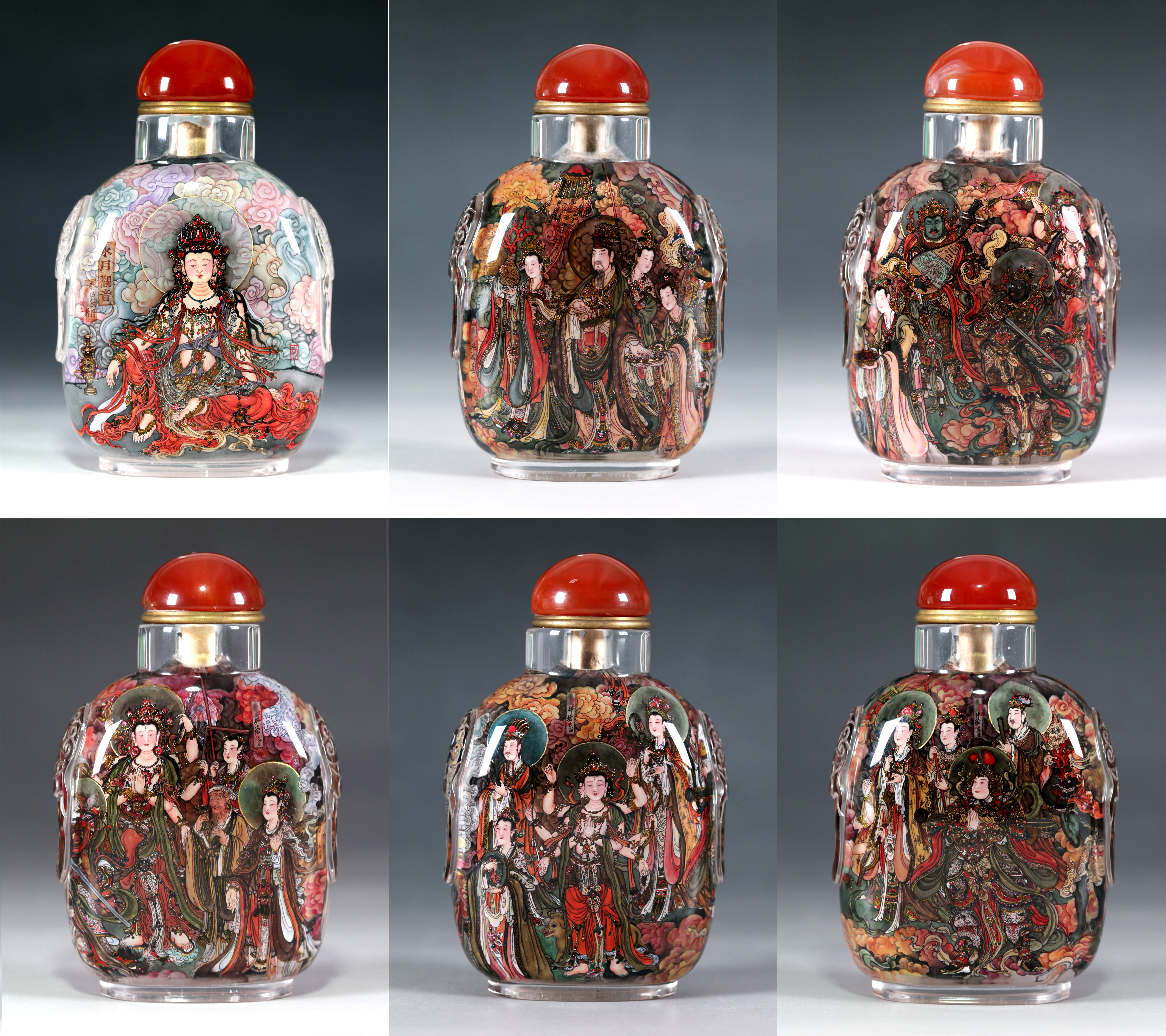 內畫鼻煙壺-法海寺壁畫 內畫鼻煙壺-法海寺壁畫