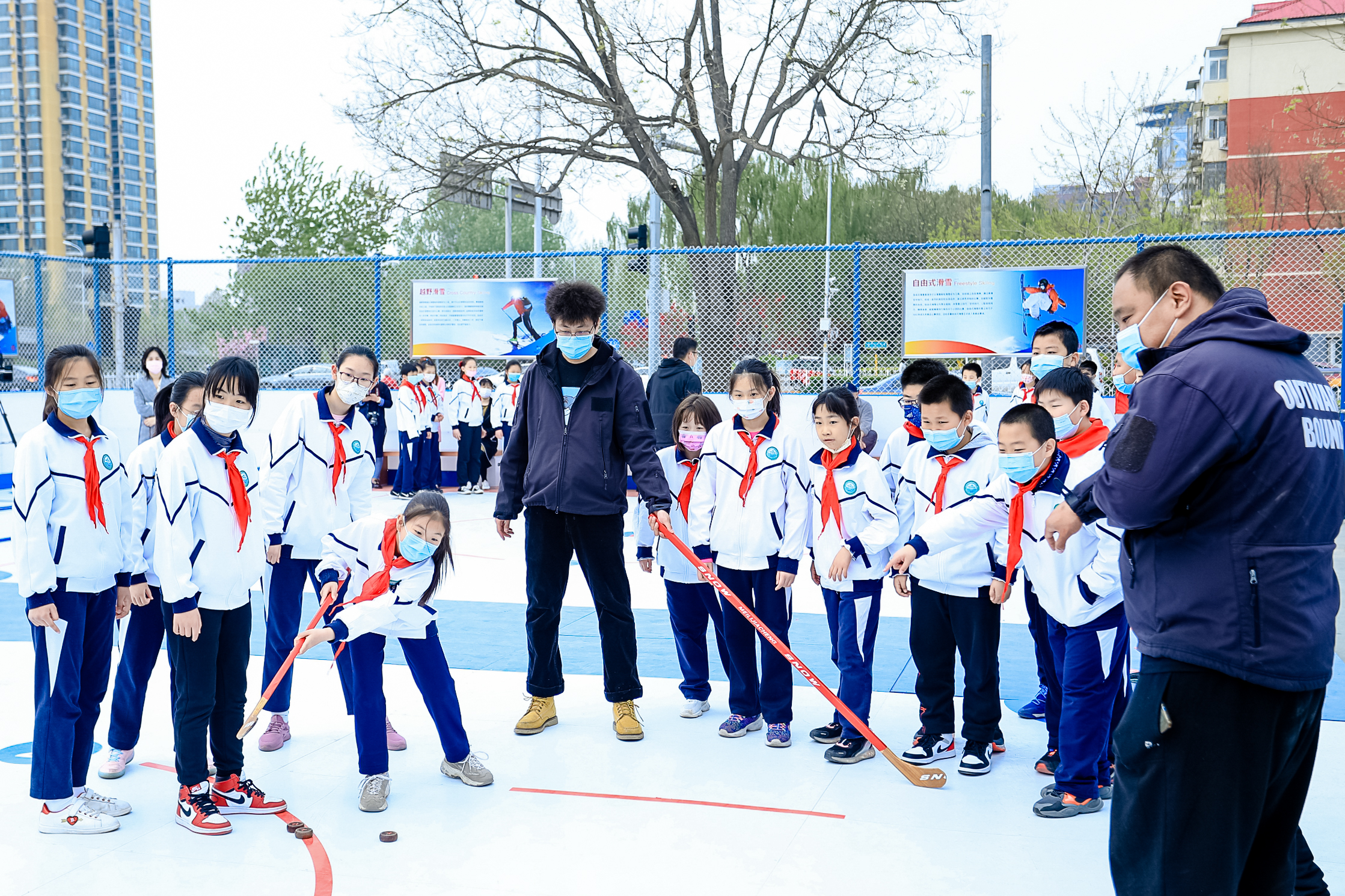 同學們現場冰捶丸體驗