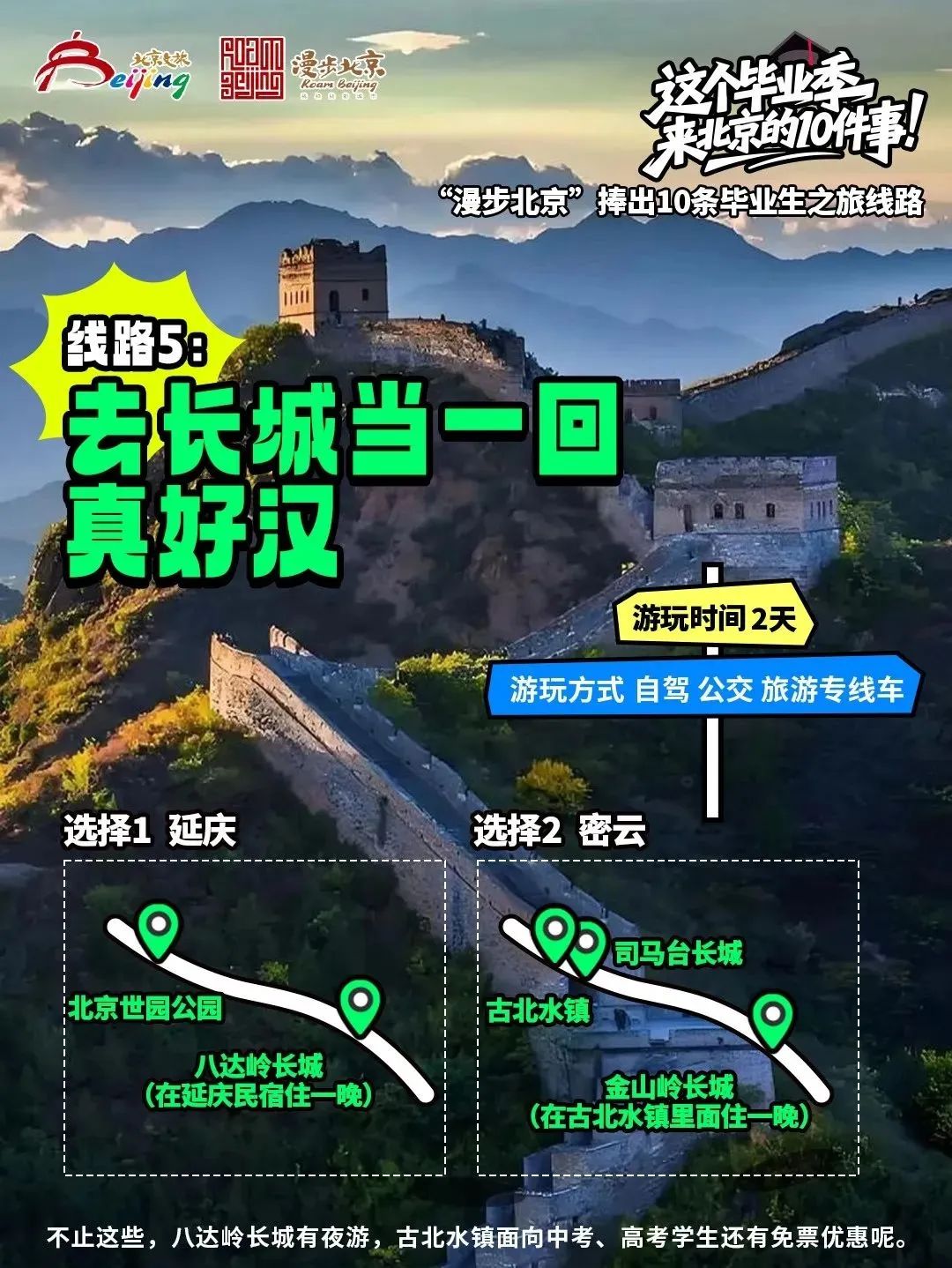 “漫步北京”捧出10條畢業生之旅線路