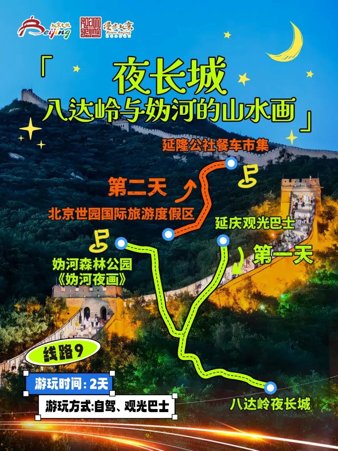 10條“漫步北京-追光夜遊”主題遊線路