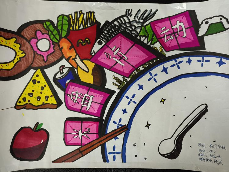 舉行“愛糧節糧”手抄報、兒童畫比賽