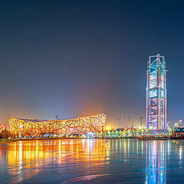 京城夜景燈光璀璨 美輪美奐