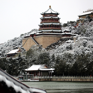 立冬迎瑞雪如詩如畫