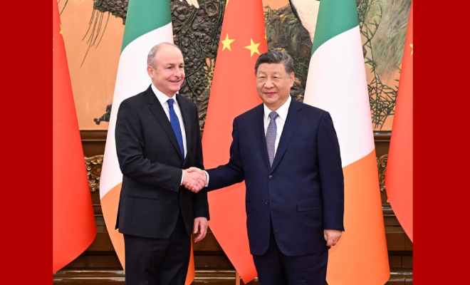 習近平會見愛爾蘭總理馬丁