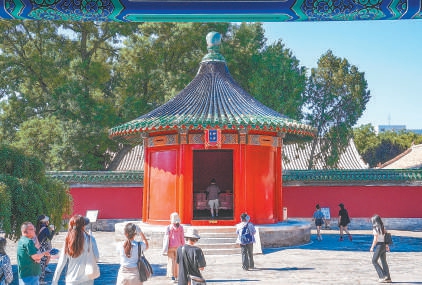 先農壇神倉建築群吸引眾多遊客前來打卡。