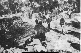 村民運糧支援前線