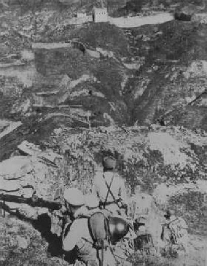 八路軍戰鬥在北莊地區。