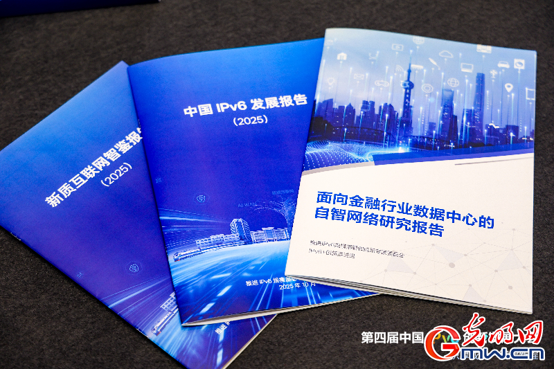 圖為第四屆中國IPv6創新發展大會重點發布相關報告