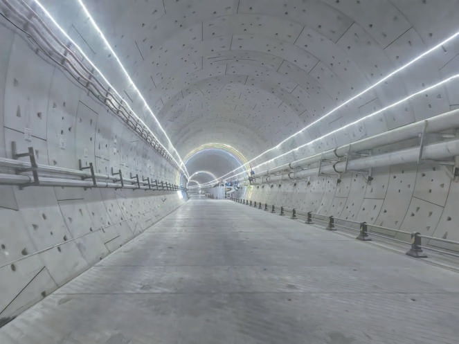 京濱城際鐵路二期首座隧道已成型。