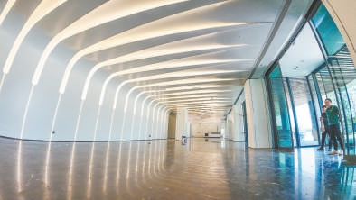 臨空經濟區(廊坊)內的一家運營基地內景。 臨空經濟區(廊坊)內的一家運營基地內景。