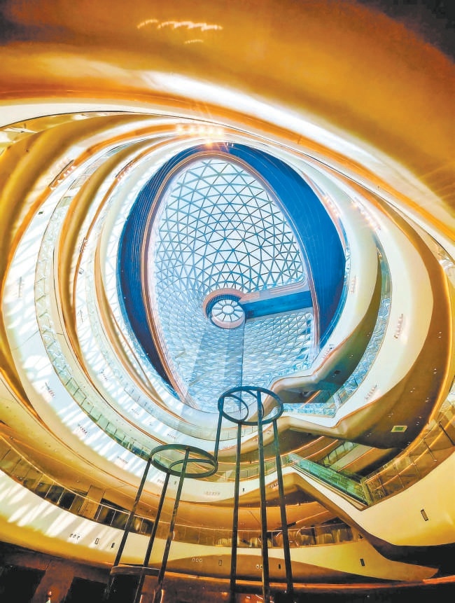 王府井Well-Town的穹頂營造標誌性景觀。北京城建集團供圖