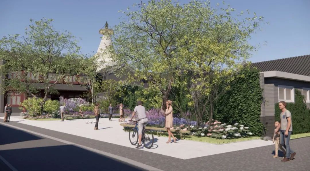 東岔小廣場改造項目實施效果圖 東岔小廣場改造項目實施效果圖