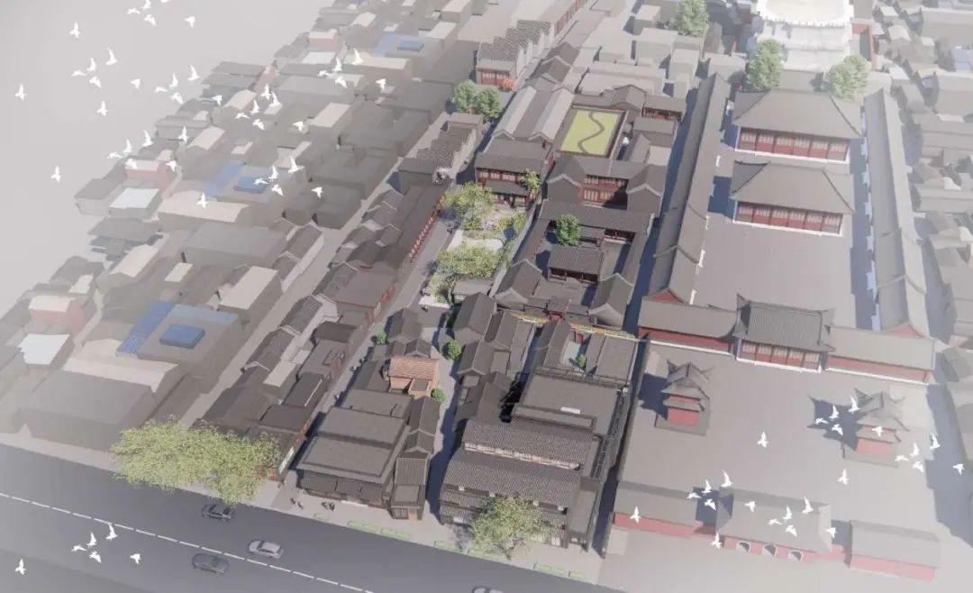 白塔寺西南第五立麵整治項目實施效果圖 白塔寺西南第五立麵整治項目實施效果圖