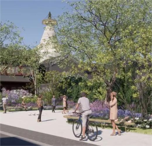 東岔小廣場改造項目實施效果圖 東岔小廣場改造項目實施效果圖