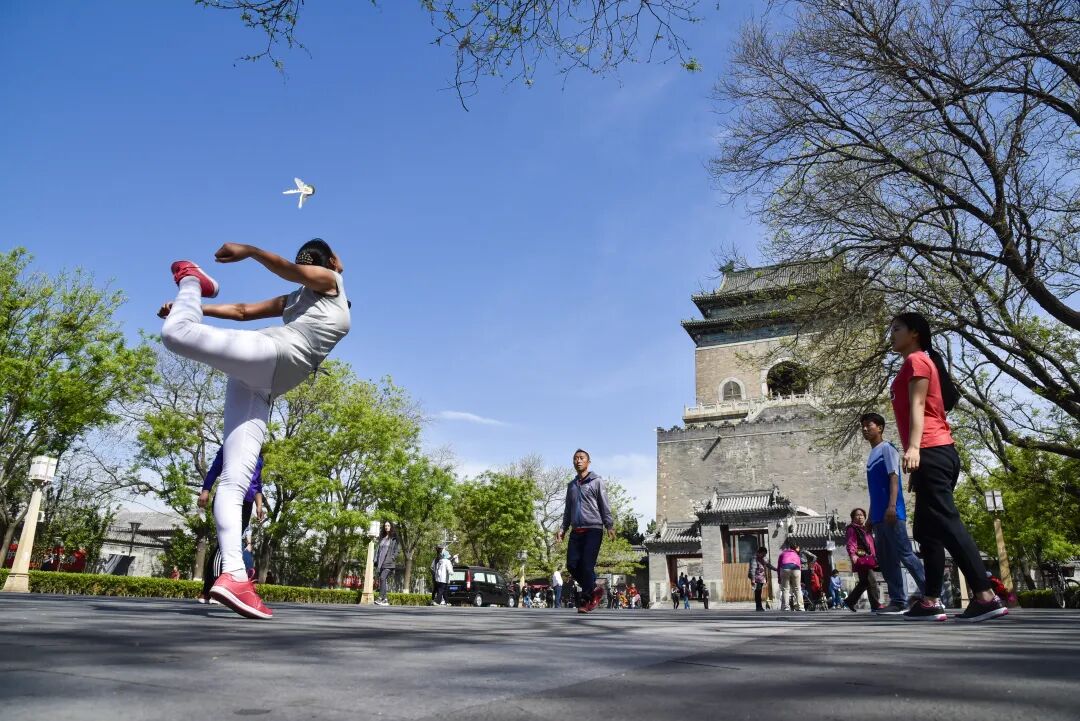 清晨的鍾鼓樓廣場 清晨的鍾鼓樓廣場