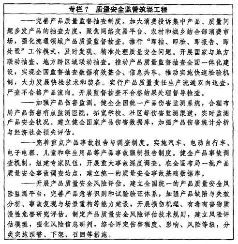 中共中央國務院印發《質量強國建設綱要》