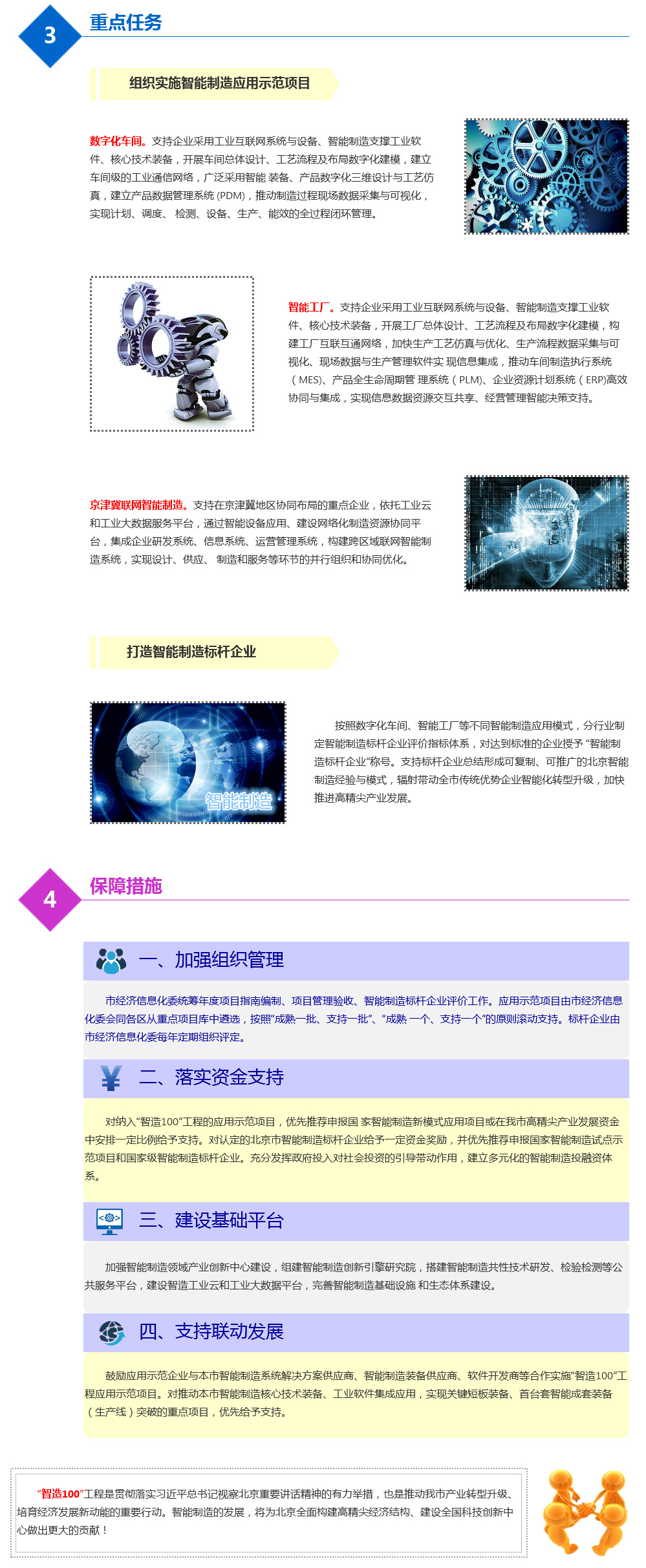 一圖看懂“智造100”：推動北京智能製造發展未來