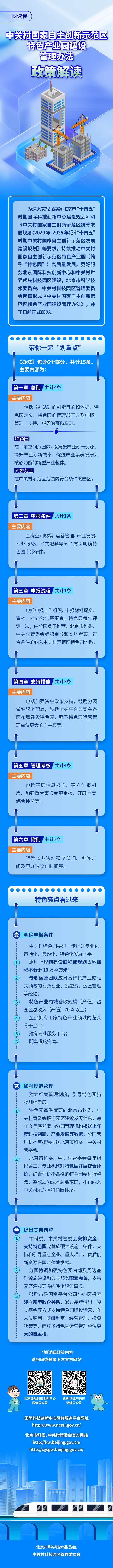 一圖讀懂：《中關村國家自主創新示範區特色產業園建設管理辦法》
