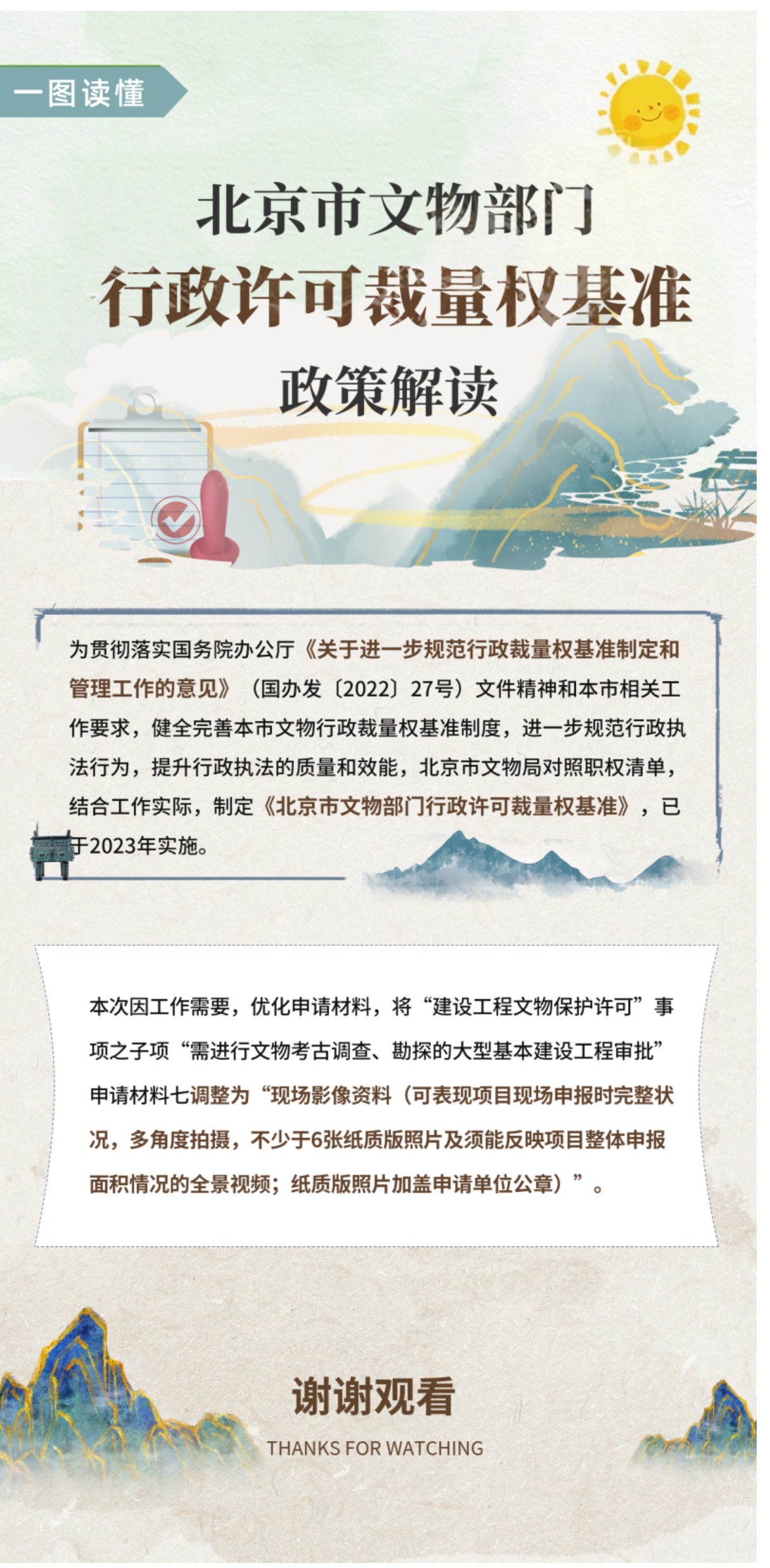 北京市文物部門行政許可裁量權基準政策解讀