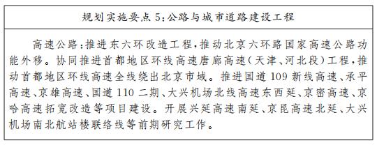 規劃實施要點5:公路與城市道路建設工程