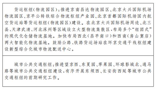 規劃實施要點10:綜合交通樞紐建設重點任務